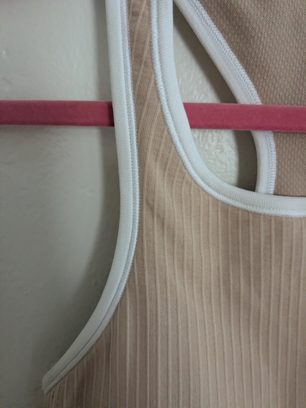 Lululemon Ribbed Cream Racerback Tank Top - Picture 2 of 3